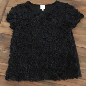 Anthropologie Weston Wear Lattice Blossom Top